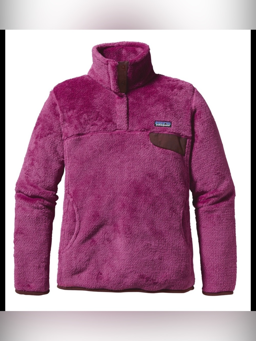 Patagonia Re-Tool Snap-T Fleece Pullover Burgundy Purple Small